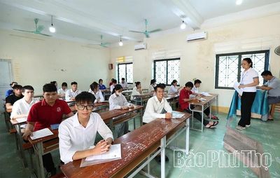 Điểm thi THPT Thanh Ba: Tự tin vượt vũ môn