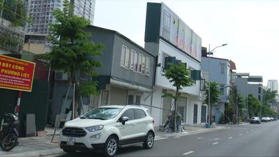 Vành đai 2,5 vừa thông xe, nhiều nhà siêu mỏng đã xuất hiện