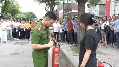 Công an phường Kiến Hưng tuyên truyền, tập huấn kỹ năng PCCC