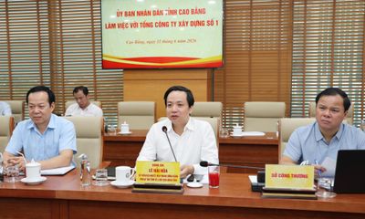 Chủ tịch UBND tỉnh Lê Hải Hòa làm việc với Tổng Công ty Xây dựng Số 1 về định hướng nghiên cứu, đầu tư các dự án năng lượng và khoáng sản trên địa bàn tỉnh