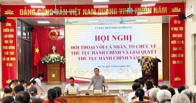 Xã Hòa Xá: Đối thoại với người dân, nâng cao chất lượng giải quyết thủ tục hành chính