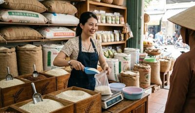 Giá lúa gạo hôm nay 12.6: Gạo nguyên liệu giảm nhẹ, thị trường vẫn trầm lắng
