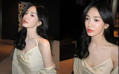 Song Hye Kyo mặc váy dây quyến rũ, người đặc biệt công khai thả tim