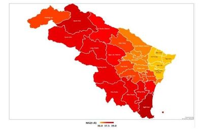 Các ngày 13, 14/6, vùng núi tỉnh Thanh Hóa có nắng nóng và nắng nóng gay gắt