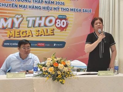 Đồng Tháp lần đầu tổ chức 'Mỹ Tho Mega Sale 2026' với mức giảm giá đến 80%