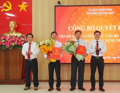 Phường Quảng Phú thành lập Ban Quản lý dự án đầu tư và xây dựng
