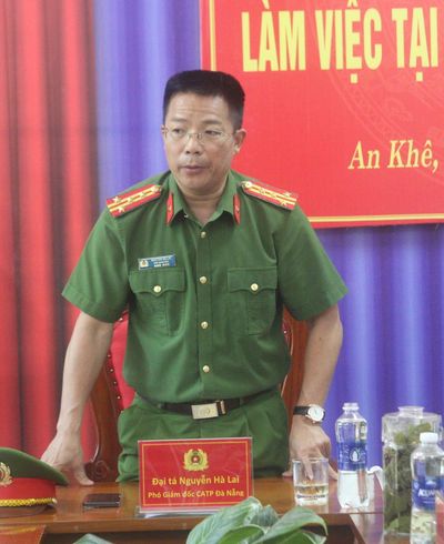Lãnh đạo CATP Đà Nẵng kiểm tra việc chấp hành pháp luật trong hoạt động điều tra hình sự tại Công an phường An Khê
