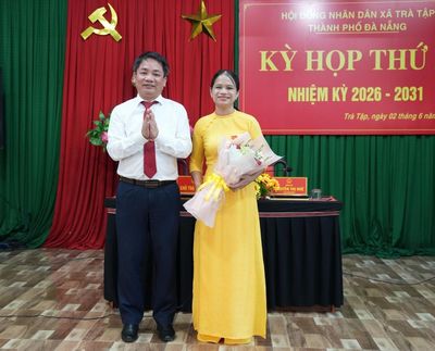 Bà Nguyễn Thị Thanh Tuyền trúng cử Chủ tịch HĐND xã Trà Tập