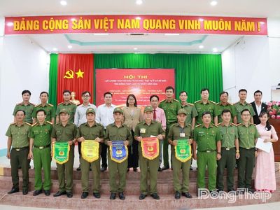 Xã Tháp Mười đoạt giải Nhất Hội thi Lực lượng tham gia bảo vệ an ninh, trật tự ở cơ sở giỏi - Cụm thi số 6