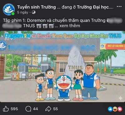 Nghi vấn xâm phạm bản quyền từ loạt video Doraemon quảng bá trường học ở Thái Nguyên