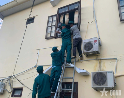 Đà Nẵng: Ban CHQS xã Thượng Đức kịp thời khống chế, dập tắt đám cháy tại trụ sở xã