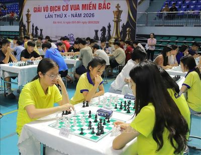Hơn 800 vận động viên tham dự Giải vô địch Cờ vua miền Bắc lần thứ X năm 2026