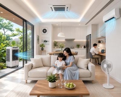 Bất ngờ hóa đơn tiền điện mùa hè nhờ thói quen dùng thiết bị làm mát