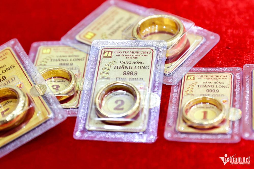 Giá vàng nhẫn Bảo Tín Minh Châu đắt nhất thị trường