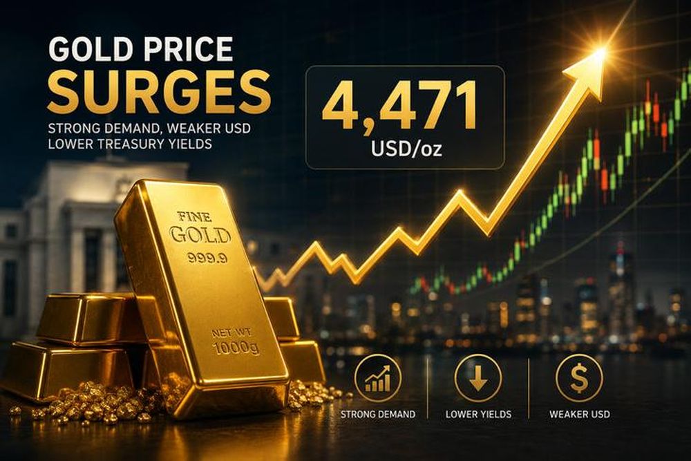 Giá vàng thế giới sáng 4/9 tăng mạnh sau tin Fed không tăng lãi suất