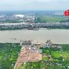 Toàn cảnh dự án cầu Tứ Liên cùng Trục đại lộ cảnh quan sông Hồng
