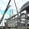 Nhà thi đấu hơn 22 tỷ đồng bất ngờ sập một phần khi chưa hoàn thành