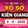 XSKG 9/8 - Kết quả xổ số Kiên Giang hôm nay 9/8/2026