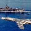 Oanh tạc cơ Tu-16 lao xuống biển sau 'màn khiêu khích' tàu sân bay Mỹ