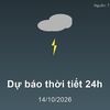 Dự báo thời tiết đêm nay và ngày mai (15/10/2026): Bắc Bộ ngày nắng, Nam Bộ chiều mưa dông