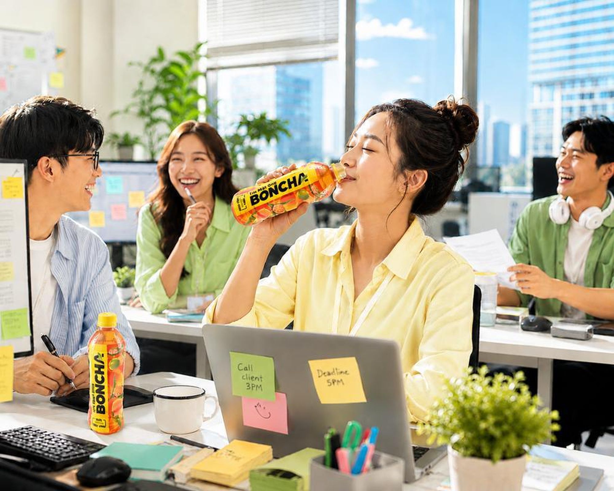  Boncha vị tắc là thức uống lý tưởng cho dân văn phòng. 