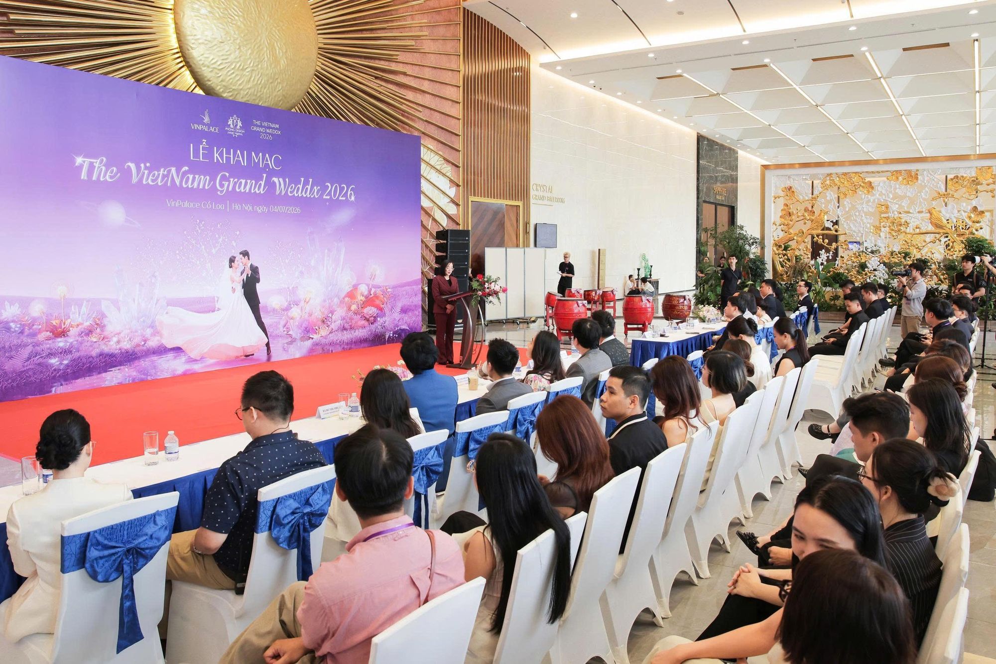 Triển lãm The Vietnam Grand WeddX 2026 tạo không gian cho các đơn vị trong ngành cưới cùng giao lưu và phát triển. 