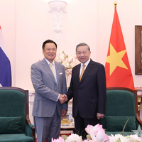 Tổng Bí thư, Chủ tịch nước Tô Lâm tiếp Thủ tướng Thái Lan