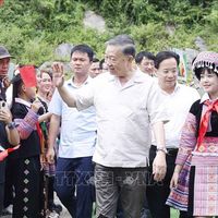 Tổng Bí thư, Chủ tịch nước dự Ngày hội Toàn dân bảo vệ an ninh Tổ quốc tại Sơn La