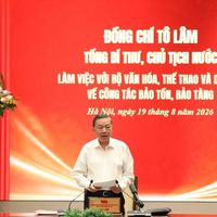 Tổng Bí thư, Chủ tịch nước Tô Lâm làm việc với Bộ VHTTDL về công tác bảo tồn, bảo tàng