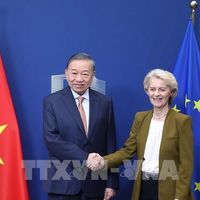 Tổng Bí thư, Chủ tịch nước Tô Lâm gặp Chủ tịch Ủy ban châu Âu Ursula von der Leyen