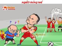 Bộ ảnh hí họa hâm nóng trận Việt Nam - Malaysia