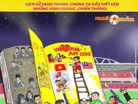Bộ ảnh hí họa hâm nóng trận Việt Nam - Malaysia