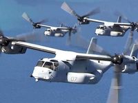 'Choáng ngợp' trước phi đội V-22 Osprey cực lớn của Mỹ