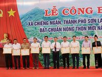 Công bố xã Chiềng Ngần đạt chuẩn nông thôn mới