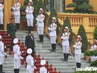 Lễ đón chính thức Thủ tướng Campuchia Samdech Hun Sen tại Phủ Chủ tịch