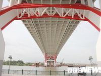 Cận cảnh cây cầu độc đáo hình cánh chim biển sắp thông xe ở Hải Phòng
