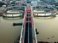 Cận cảnh cây cầu độc đáo hình cánh chim biển sắp thông xe ở Hải Phòng