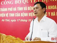 Hà Tĩnh có thêm 2 bệnh viện vệ tinh của Bệnh viện Đại học Y Hà Nội