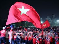 Việt Nam ăn mừng HCV SEA Games lịch sử của đội tuyển bóng đá nam