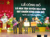 Xã Nga Tân đạt chuẩn Nông thôn mới