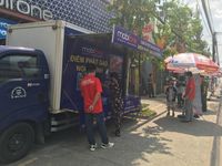 Đoàn Thanh niên Công an Đồng Nai đưa 'ATM gạo' lưu động đến với người nghèo