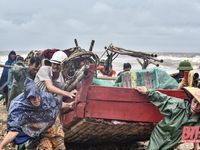 Bão số 2 đổ bộ vào Thanh Hóa gây thiệt hại không đáng kể