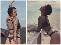 Cùng kiểu bikini, Hương Giang đẹp mê li, Ninh Dương Lan Ngọc gây tiếc nuối còn Thúy Vi bị 'dìm' toàn tập