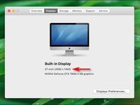 Cách xem độ phân giải màn hình trên máy Mac