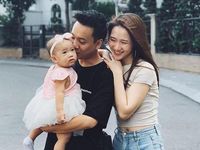 Bà xã JustaTee nhan sắc lên hương dù bầu bí vượt mặt