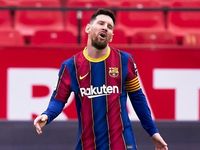 Sevilla 0-2 Barcelona: Messi ghi bàn trận thứ 6 liên tiếp