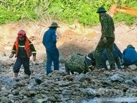 Hình ảnh mới nhất nối lại tìm kiếm nạn nhân ở Thủy điện Rào Trăng 3