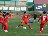 U23 Việt Nam đối phó với thời tiết khắc nghiệt ở Kyrgyzstan
