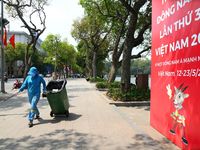 Đường phố Hà Nội trang hoàng chào đón SEA Games 31