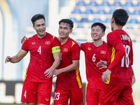 Hình ảnh U23 Việt Nam đánh bại Malaysia, vào tứ kết U23 châu Á 2022